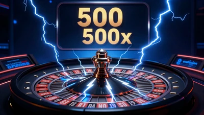 Lightning Roulette Live von Evolution - Europ&auml;isches Roulette mit zuf&auml;lligen Blitzmultiplikatoren bis 500x bei Realz Casino