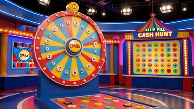 Crazy Time Live Game Show von Evolution - Riesiges Gl&uuml;cksrad mit 4 Bonusrunden und Multiplikatoren bis 20.000x