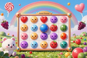 Sweet Bonanza Slot von Pragmatic Play - buntes S&uuml;ssigkeiten-Slot mit Tumble-Funktion bei Realz Casino