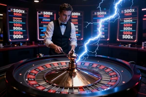 Lightning Roulette von Evolution Gaming - Live Roulette mit Blitzmultiplikatoren bis 500x bei Realz Casino